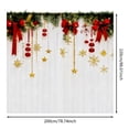 thumbnail image 2 of Rideaux Imprimés pour les Fêtes, 2 Pcs, Rideaux Plats 2D Imprimés Rouges avec Flocons de Neige et Motifs, Convenant à la Chambre et au Salon, Ensemble de Longs Rideaux de Douche, Rideau de Douche en Polyester, 2 Panneaux, 84, 2 of 3