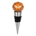 thumbnail image 1 of WIFKLSIIPG Bouchon de Bouteille Pétillante en Acier Inoxydable Diamant Champagne Mer (Orange), 1 of 4