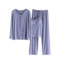 thumbnail image 1 of Birdeem Blouse Femme Unie Décontractée Mode Col en V Régulier Sans Manches Vêtements de Nuit Ensembles de Blouses, 1 of 12