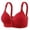 Red, variant on Women's Large Sized Front Buttoned Lactation Underwear - Breathable Comfortable Slimming Bras - Nylon Spandex