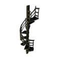 thumbnail image 2 of twisto Miniature Staircase Model 1/64 Scale Display Stand Platform Attic Ladder Diorama Scene Model Resin Material Suitable for Collectors Model Enthusiasts, 2 of 8