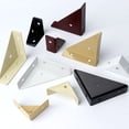 thumbnail image 4 of Équerres d'Angle, Équerres d'Angle pour Bois, Équerres d'Angle en Métal, Équerre d'Étagère Triangulaire, Équerre d'Angle, Connecteur d'Angle de Bureau pour Lit, Table, Armoire, Attache d'Équerre Triangulaire Robuste, 4 of 9