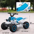 thumbnail image 3 of Qaba 6V Kids ATV Quad, 4 Wheeler Electric Ride on Car w/ Headlights, White, 3 of 10