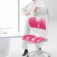 thumbnail image 3 of Lumbar Support Pillow Effective Chair Waist Cushion Sturdy Back PP Polyester Fiber Material Ergonomic Posture Support Home Office Car Use, 3 of 3