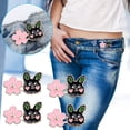 thumbnail image 2 of JilgTeok 5 Packs 4pcs Pant Waist Tightener Buttons Pins Sakura Rabbit/Cat Waist Buckles Adjustable Waist Buckle Extender Pants Clips No Sewing for Loose Jeans Skirts Clearance, 2 of 4