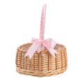 thumbnail image 2 of Simulation Flower Basket,Woven Flower Basket Portable Flower Basket Portable Flower Basket High Capacity, 2 of 9