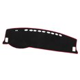 thumbnail image 1 of Unique Bargains 1Pcs Car Dashboard Cover Mat Compatible for Toyota Highlander 2001-2007 Protective Polyester Black Red, 1 of 7