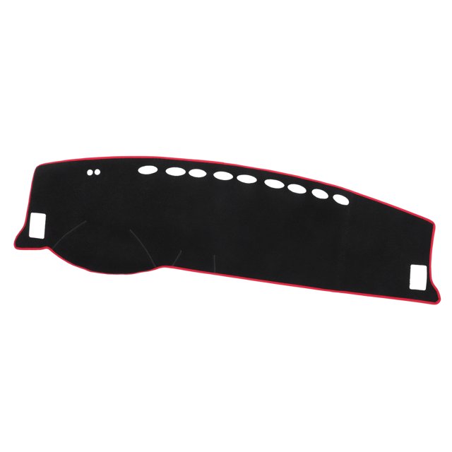 Unique Bargains 1Pcs Car Dashboard Cover Mat Compatible for Toyota Highlander 2001-2007 Protective Polyester Black Red
