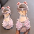 thumbnail image 2 of FhsagQ Shoes Kids Shoes Slippers Size 12 Girls Light Up Fashion Spring and Summer Girls Sandals Party Dress Dance Show Princess Shoes Rhinestone Bowknot Ribbon Hook Loop 28, 2 of 9
