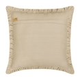 thumbnail image 3 of Decorative Blue 22"x22" (55x55 cm) Throw Pillows, Linen Embroidery & Frills Throw Pillows For Couch, Abstract Pattern Contemporary Style - Alisa, 3 of 3