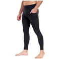 thumbnail image 3 of Sentmoon Leggings for Men Compression Leggings for Men Men Solid Color Pocket High-Elastic Yoga Pants Control Breathable Warm Running Cycling Sports Fitness Pants, 3 of 7