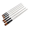 thumbnail image 1 of 6Pcs Nylon Paintbrush Brush Durable Short Handle Hand Feels Comfortable Easy Clean Repeatedly Art Supplies, 1 of 7