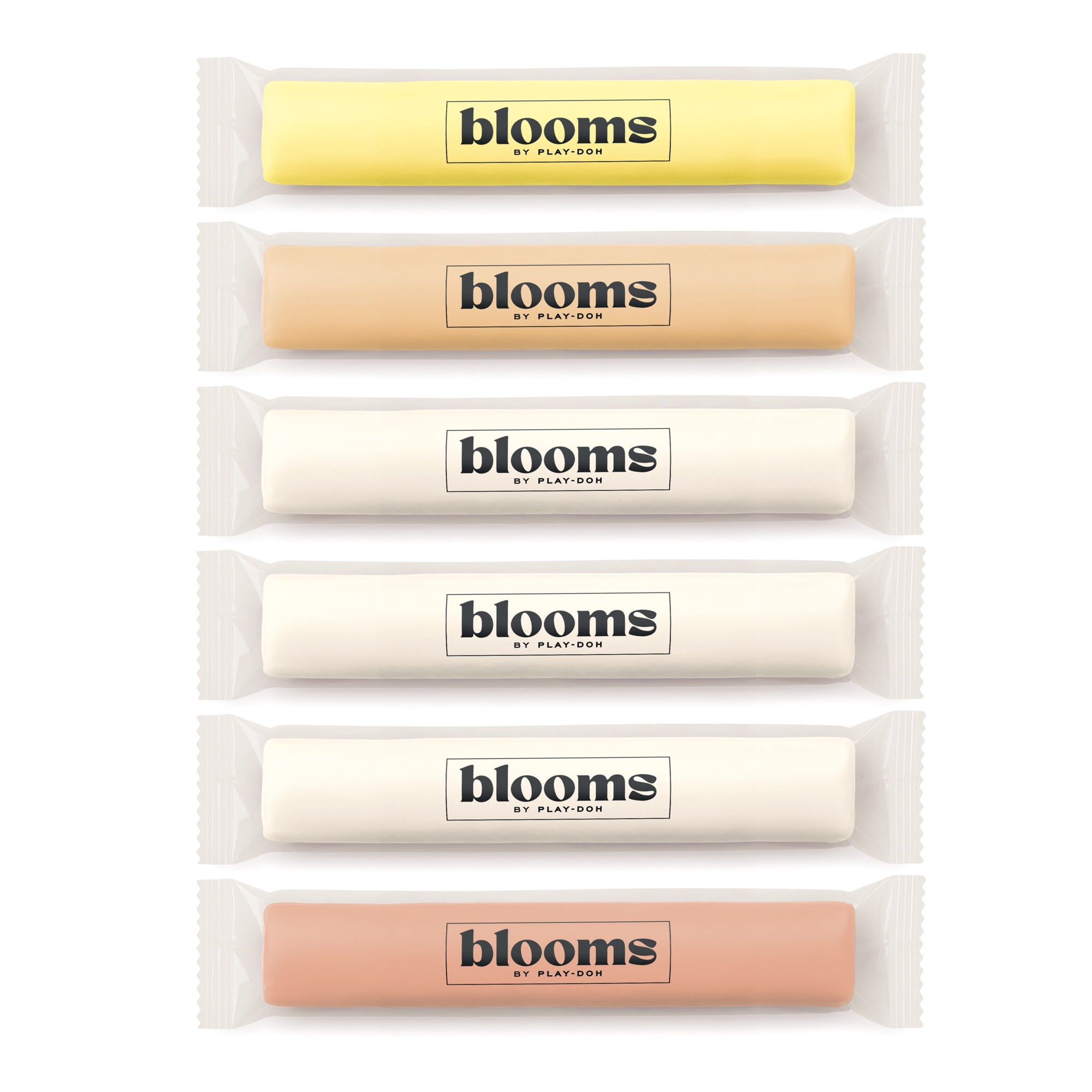 Blooms de Play-Doh, 6 bâtons de pâte à modeler Marguerites, création de fleurs pour adultes, recharge pour coffrets, vendus séparément