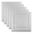thumbnail image 1 of Great Lakes Tin 2ft x 2ft Tin Ceiling Tiles, 5 Pack, Gloss White, Class A Fire Rated, 1 of 6