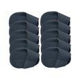 thumbnail image 1 of 10 Pieces Golf Iron Headcovers Iron Protective Cover PU Durable Lightweight Golf S Dark Blue, 1 of 9