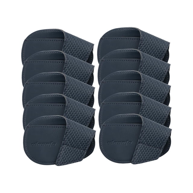 10 Pieces Golf Iron Headcovers Iron Protective Cover PU Durable Lightweight Golf S Dark Blue