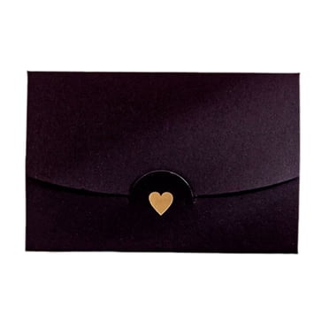 Maoww Holiday Romantic Paper Envelope Portable Vintage Wedding Ceremony Invitation Card Gift Cards Envelopes Banquet Accessories Black