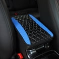 thumbnail image 1 of Leather Car Armrest Box Mat Universal, Soft Microfiber Center Console Cover with Non-Slip Sponge Backing, Protects Against Spills Scratches and Pet Claws for SUV Truck and Sedan Interiors, 1 of 8