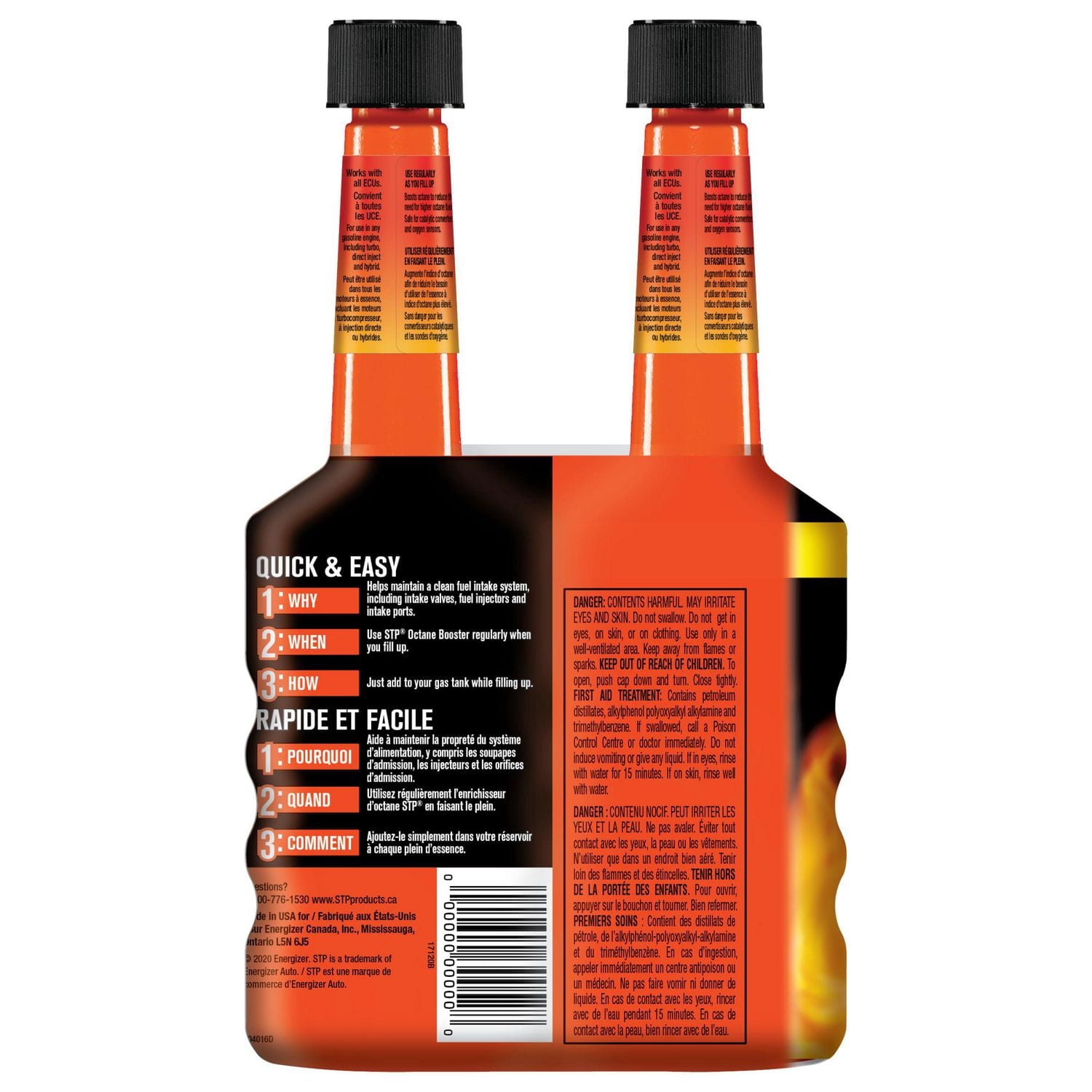 STP Octane Booster Fuel Additive for Gasoline Engines, 5.25 fl oz (2 Pack)