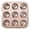 Brown3, variant on Metal Pan For Baking Standard 9 Cup Nonstick Cupcake Pan With Handle Odorless Metal Baking For Egg Cupcakes Pan For Baking Little Rabbit Footprints Pig Shaped Mini Cake Pan Moulds 1