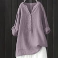 thumbnail image 3 of 2025 Chemise d'Été à Manches Longues pour Femmes Imprimée Patchwork à Boutons Blouse à Col en V Chemise Chemises de Baseball pour Femmes Hauts Chemise Classique à Boutons pour Femmes Chemises à Manches Courtes pour Femmes, 3 of 4