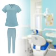 thumbnail image 2 of Xuanheng Women's V Neck Scrub Set, Light Blue, L, 2 of 8