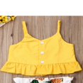 thumbnail image 3 of Ensemble T-Shirt et Short à Bretelles Boutonnées pour Bébé Fille Été, 3 of 5