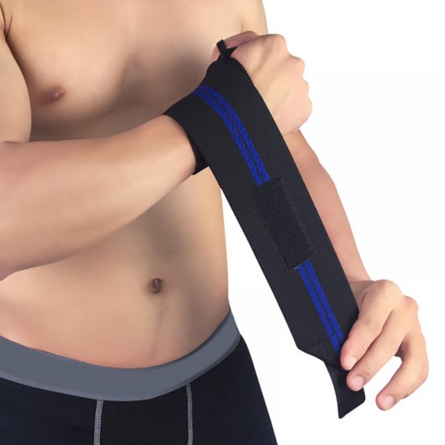 MesaSe 1 Pce Support de Poignet de Sport Long en Nylon Élastique Réglable pour Musculation Entraînement Physique Protection des Mains pour Entorse