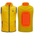thumbnail image 2 of 2025 Heated Jacket for Boys Girls Usb Intelligent Constant Temperature Heated Windproof Plus Size Coat for Children Winter 2 Heated Jacket Coat Yellow, 2 of 9