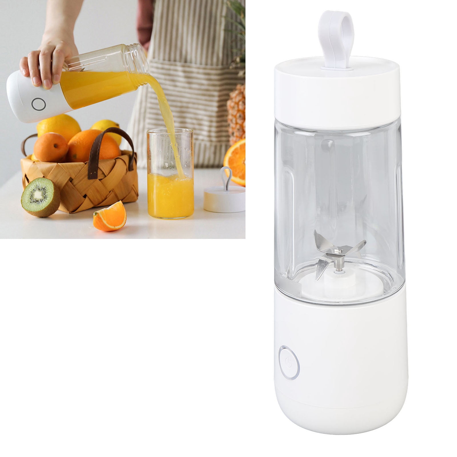 Rechargeable Portable Blender, ABS Electric Easy To Wash Portable Blender Cup Time Saving Versatile  for Shakes
