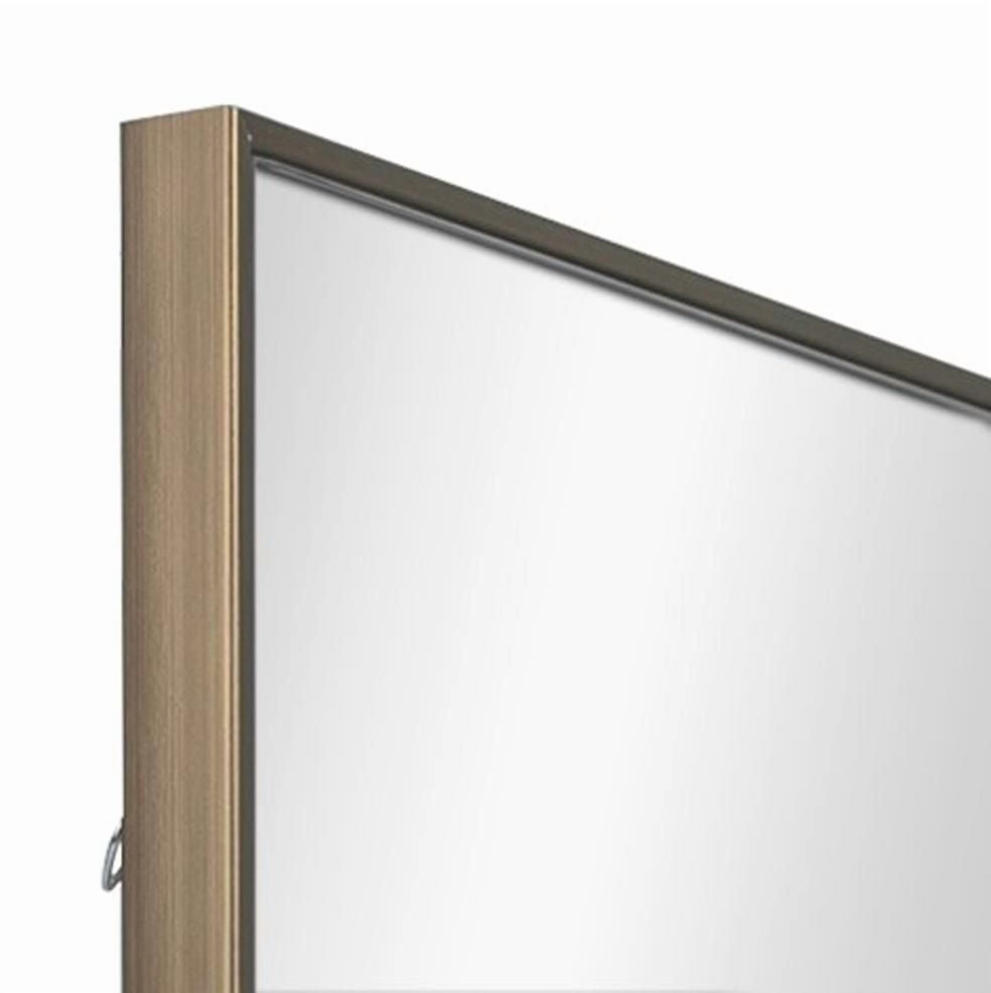Hometrends miroir Moderna,  Champagne brossé, Miroir décoratif, 16x20 po