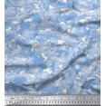 thumbnail image 1 of Soimoi Poly Georgette Fabric Cloud Nature Fabric Prints By Yard 42 Inch Wide, 1 of 5