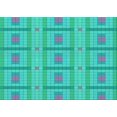 thumbnail image 1 of Ahgly Company Machine Washable Indoor Rectangle Transitional Aqua or Cyan Blue Area Rugs, 2' x 4', 1 of 7