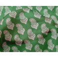 thumbnail image 5 of oneOone Silk Tabby Green Fabric Block Craft Projects Decor Fabric Printed By The Yard 42 Inch Wide, 5 of 5