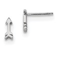 thumbnail image 1 of Sterling Silver Rhodium-plated Arrow Post Earrings QE13429, 1 of 1