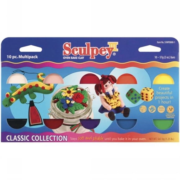 Polyform Sculpey III Paquet Multiple 10 Pcs Classique