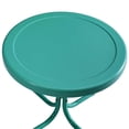 thumbnail image 4 of Afuera Living Modern Metal Patio End Table in Turquoise Gloss, 4 of 5