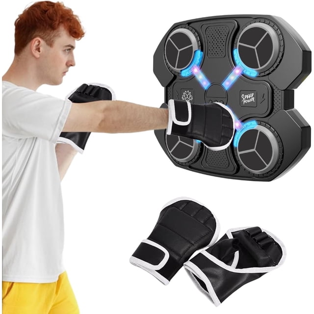 Hearth & Gear Smart With Gloves Wall Mounted Electronic LED Boxing Training Boxing Workout For Home Gym Props for Kids Restorative Yoga Bolster Yoga Rectangular Yoga Videos for Flexibility Yoga Bricks