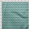 thumbnail image 4 of oneOone Velvet Teal Green Fabric Asian Ikat Craft Projects Decor Fabric Printed By The Yard 58 Inch Wide, 4 of 4