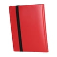 thumbnail image 4 of pitrice 4 Pockets Trading Card Carrying Binder Binder red Card Pocket Album 21x17.5cm Storage Case red 21x17.5cm, 4 of 6