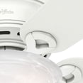 thumbnail image 3 of Hunter Fan Company Conroy 42 Inch Low Profile Ceiling Fan with Light, Snow White, 3 of 6