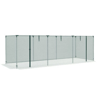 Outsunny Cage de Culture de Protection des Plantes 12 Pieds x 4 Pieds avec Porte, Vert