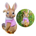 thumbnail image 3 of jinwen Lapin Ornements Statue de Jardin Figurines pour Salon Extérieur Rouge, 3 of 9