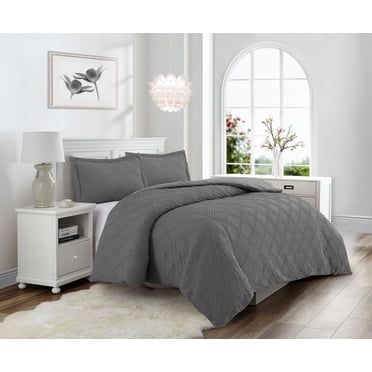 Swift Home Waffle Square Prewashed Duvet Cover Set
