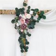 thumbnail image 4 of Langgg Rustic Artificial Flower Swag Handmade Hanging for Parties Arbor Wedding Arch Ornament Light Pink, 4 of 9