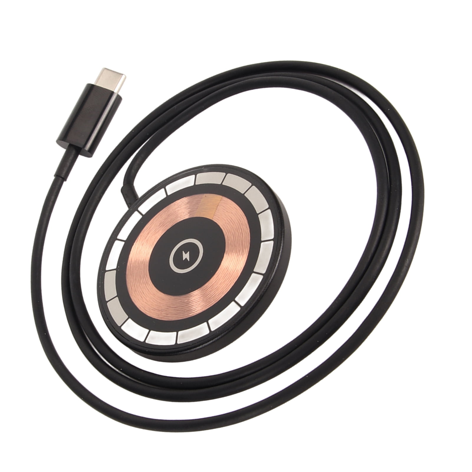Phone Magnetic Charger, Magnetic Wireless Charger Built in Smart Chip Reduce Charging Heat Type C  for Travel
