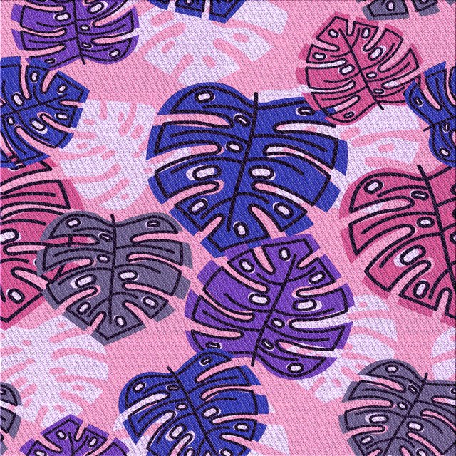 Ahgly Company Machine Washable Indoor Square Transitional Bright Purple Area Rugs, 8' Square