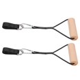 thumbnail image 4 of Pull Up Handles, Comfortable Exercise Handles 200kg Bearing Beech Wood with Storage Bag for Muscle Strengthening, 4 of 7