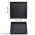 thumbnail image 2 of Unique Bargains 7' Square Wood Serving Tray Decorative Platter Home Kitchen Candle, Black, 2 of 6