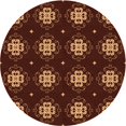 thumbnail image 1 of Ahgly Company Machine Washable Indoor Square Transitional Red Area Rugs, 3' Square, 1 of 7